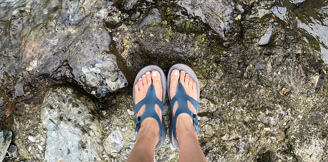 ADIDAS chunky sporty style sandals were purchased in... - Depop Stylish canvas Adidas sandals for hiking