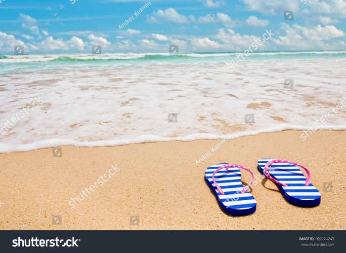 Colorful Striped Sandals On Sea Beach Stock Photo 109274243 | Shutterstock Colorful Striped Sandals On Sea Beach Stock Photo 109274243 | Shutterstock
